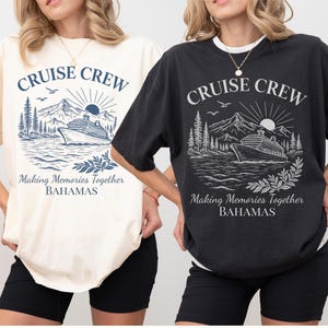 T-shirt croisière Comfort Color®, chemise croisière assortie, tenue de vacances croisière pour fille, t-shirt voyage croisière entre amis, cadeau voyage croisière fille assorti