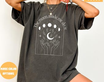 Koszulka Mystic Moon And Sun, Koszulka Mistical Moon Phase, Koszulka Boho Vintage Moon Halloween, Koszulka Celestial Moon, Koszulka Spiritual T-shirt, Koszulka Witchy