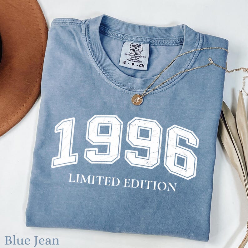 Comfort Color Birth year shirt, Birthday T-shirts, Vintage inspired t- shirt, 1996 Shirt, 30th Birthday, 1996 Birth Year Shirt Birthday Gift image 2