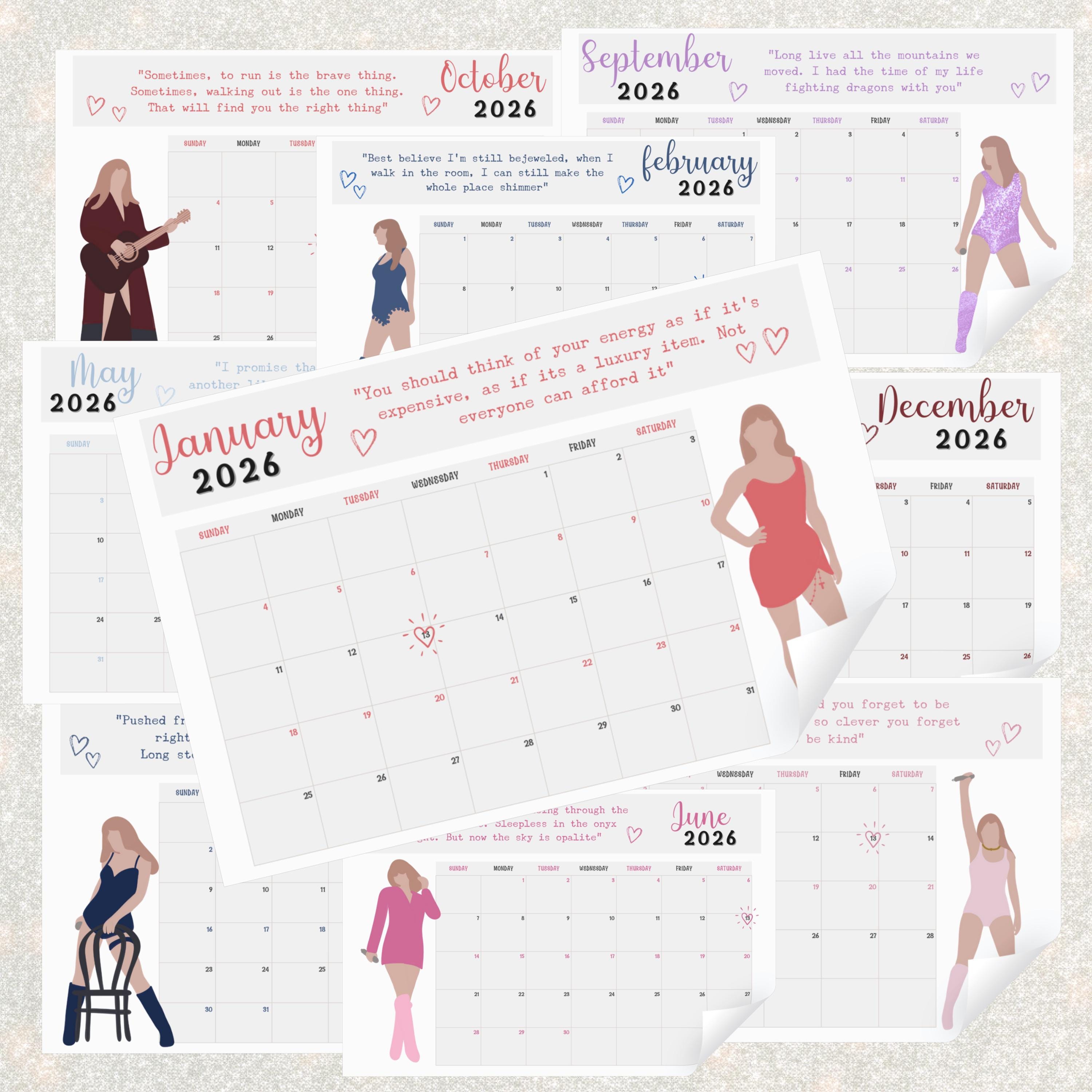 1989 Calendar Art - Etsy