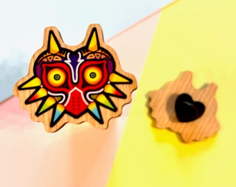 Majora's mask wooden pin