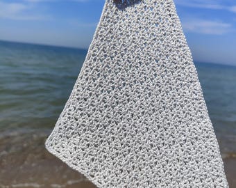 Bandana crocheted kerchief lace headband boho style scarf shawl summer festival
