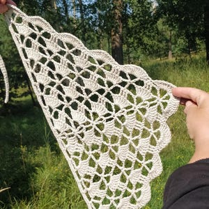 Bandana crocheted bandana lace headband boho style gift scarf triangular kerchief lace shawl