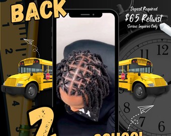 Modelo editável de reservas Back2School, folheto de mídia social, faça você mesmo, reservas de setembro, cílios, cabelo, unhas