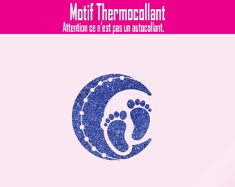 Motif thermocollant bohème pieds