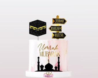 Cake topper Umra mubarak Omra Makkah