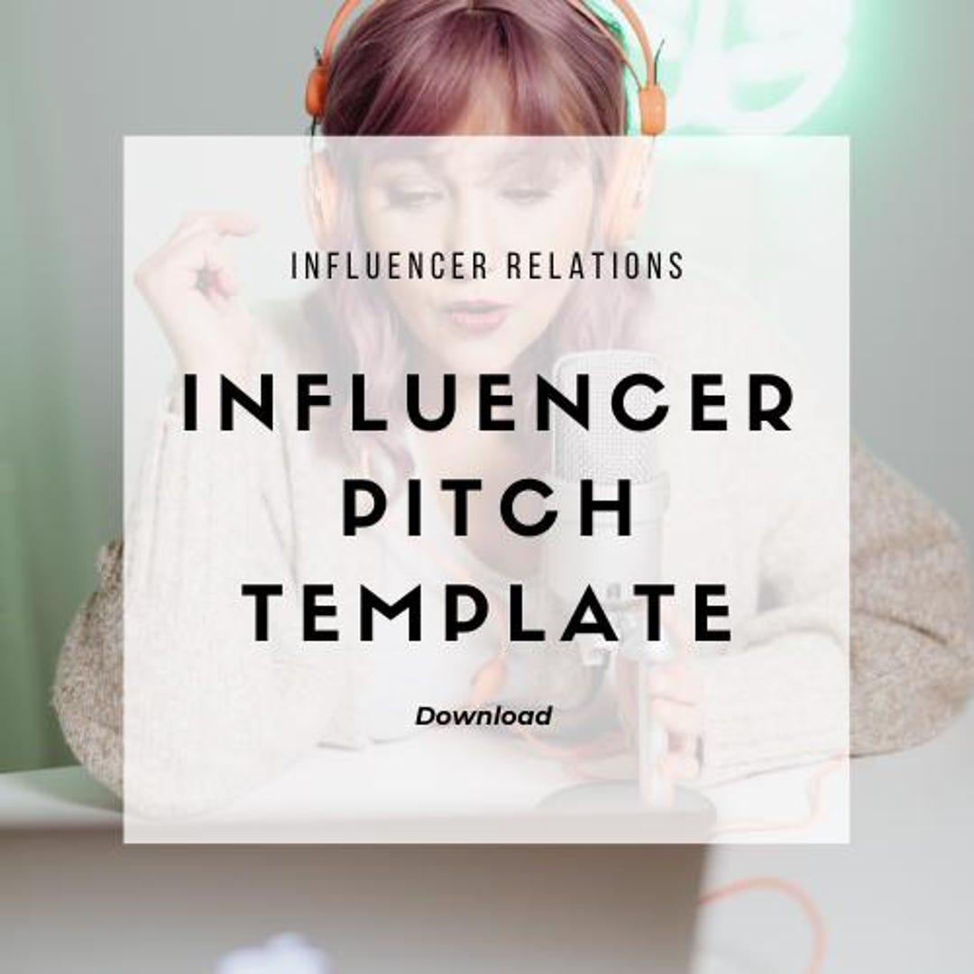 Instagram Influencer Pitch Template Plus Free Bonus for Small