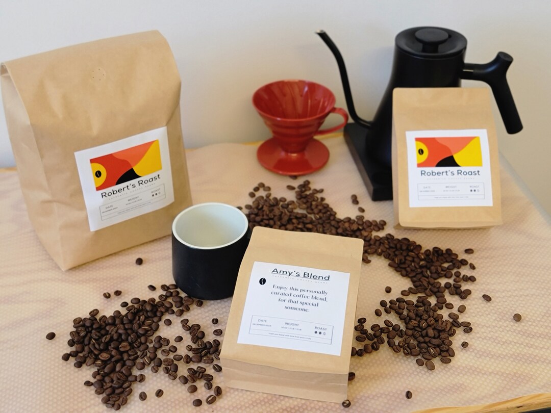 Personalized Coffee Bag 2lbs Fresh Roasted Coffee Included Etsy