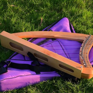 Harp 26 Strings Celtic Lever Harp, Folk Harp, Irish Music | Handmade with Beech Wood | Comes with Carry bag, and Tuning Wrench