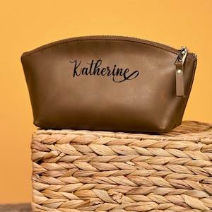 Personalized Makeup Bag, Personalized Cosmetic Bag, Birthday Gift for Her, Custom Makeup Bag Gift for Her, Mothers Day Gift, Gift for Mom