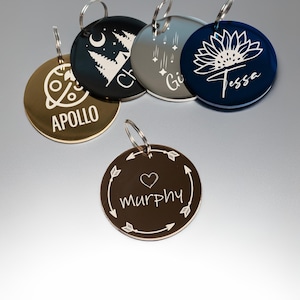 Dog Tag Dog Collar Tag Personalized Cat Tag Custom Cat Collar Tag Cat ID Tag Dog ID Tag Dog Name Tag Engraved Pet Tag Cat Name Tag