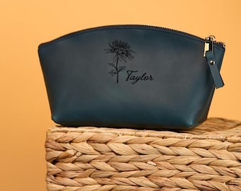 Personalized Makeup Bag, Personalized Cosmetic Bag, Birthday Gift for Her, Girlfriend Gift, Gift for Her, Cosmetic Bag Gift for Women