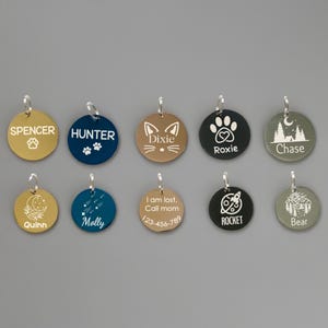 Dog Tag Dog Collar Tag Personalized Cat Tag Custom Cat Collar Tag Cat ID Tag Dog ID Tag Dog Name Tag Engraved Pet Tag Cat Name Tag