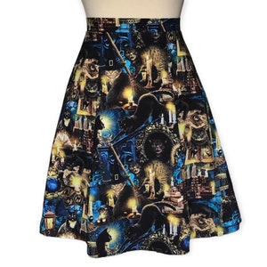 Alternative/Spooky Black Cat/Halloween Themed Skirt
