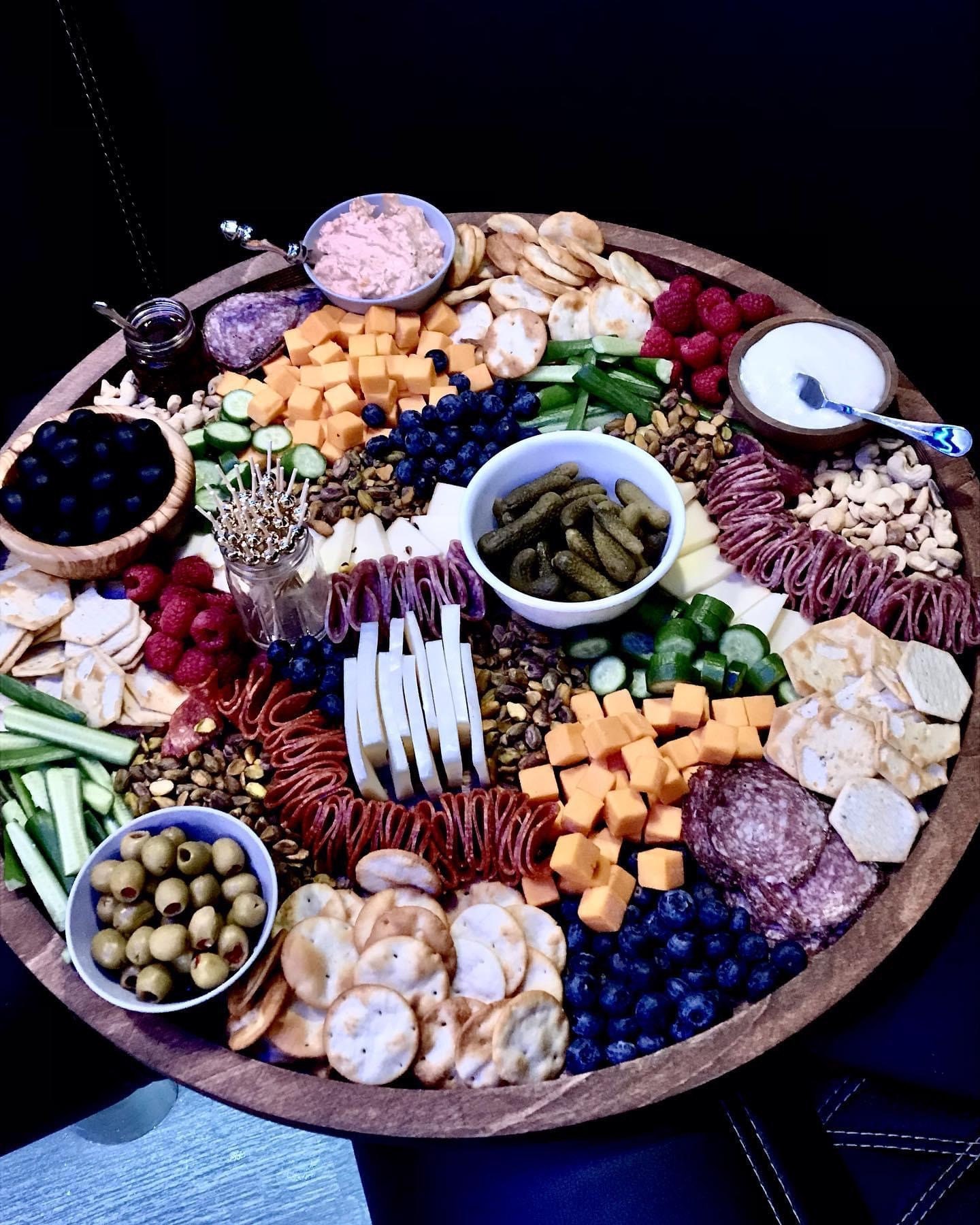 Charcuterie Platter Extra Large Round Charcuterie Board