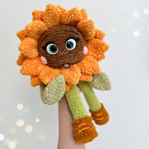 Crochet Pattern Sunflower / Funny Plush Sunflower / Crochet Design PDF Sunflower / Amigurumi Pattern Sunflower image 5
