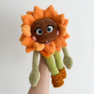 Crochet Pattern Sunflower / Funny Plush Sunflower / Crochet Design PDF Sunflower / Amigurumi Pattern Sunflower image 2