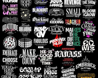 Streetwear Typography Designs | digital prints png | Trendy SVG & PNG Graphics | Transparent Background 100+ Creative And Artistic Designs
