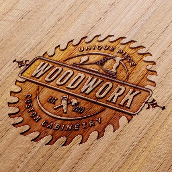 Logo Design - Woodwork and carpentry logo - Custom Logo - Business Logo Design - Lumberman logo - Vintage logo - Emblem logo .