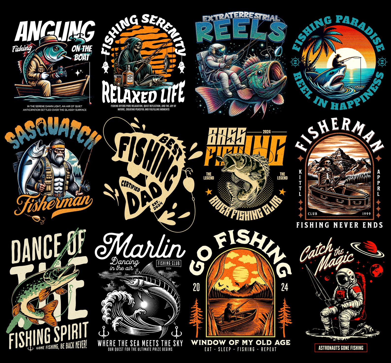 Best Dad Gift | Fisherman PNG, Fishing Quotes PNG, Father's Day Fishing ...