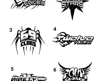 Custom Y2K Style Logo Design | Retro Branding (Digital Download)