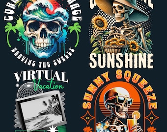 Trendy Summer designs png, Summer Beach Bundle Png, Summer vibes