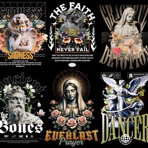 Angel Streetwear PNG-paket | Urbana T-shirtdesigner (digital nedladdning) bild 5