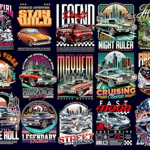 100+ Cars T-Shirt Design Bundle | JDM PNG Graphics for Car Lovers - Trendy Car T-Shirt Designs | Car PNG Design, Graphic Car Design