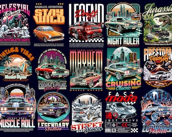 100+ Cars T-Shirt Design Bundle | JDM PNG Graphics for Car Lovers - Trendy Car T-Shirt Designs | Car PNG Design, Graphic Car Design