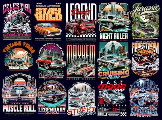 100+ Cars T-Shirt Design Bundle | JDM PNG Graphics for Car Lovers - Trendy Car T-Shirt Designs | Car PNG Design, Graphic Car Design