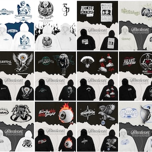200+ Hoodie PNG Designs, Modern Streetwear PNG Set , Streetwear Front and Back Apparel Designs,Urban T-shirt designs Bundle, trending png