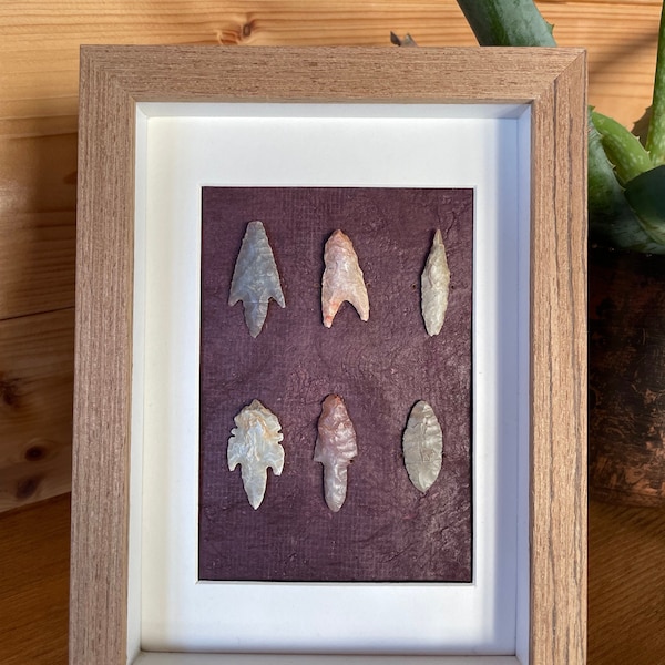 Stone Age Tools: Neolithic Arrowhead Collection / Archaeology / Ancient History / Authentic / Natural History / Museum Quality