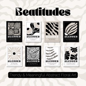 Beatitudes Poster Set: Matisse Style Christian Art (Digital Download)