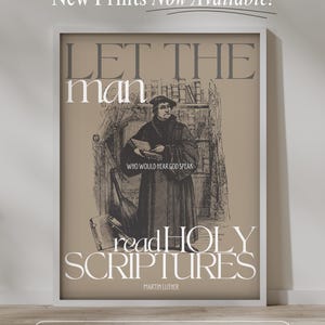 Martin Luther Quote Print: Protestant Reformation Art (Digital Download)