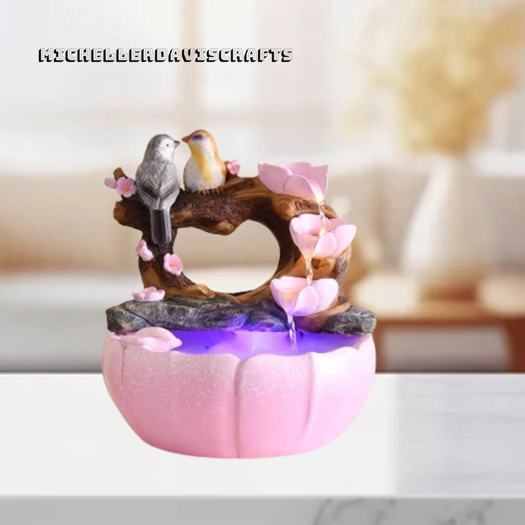 Desktop Water Fountain With Tabletop Design for Bedroom Etsy