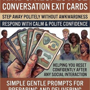 How to Exit Conversations With Difficult People | Social Confidence Cards | Communication Skills