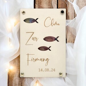 Firmung Geldgeschenk Patenkind Name Datum personalisiert Taufe Konfirmation Karte Geschenk Kommunion Geldkarte Geld schenken Taube Fisch