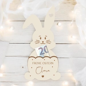 Ostern Geldgeschenk Osterhase Anhänger Osterei Osterdeko Osterkorb Geld schenken Geschenk Name Gutschein personalisiert Ostergeschenk
