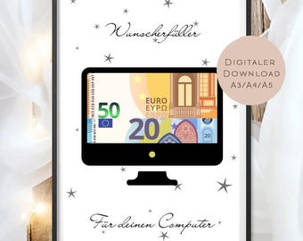 Birthday cash gift PC l Computer money gift l Gamer gift voucher birthday gift l Voucher gift wish fulfiller PDF
