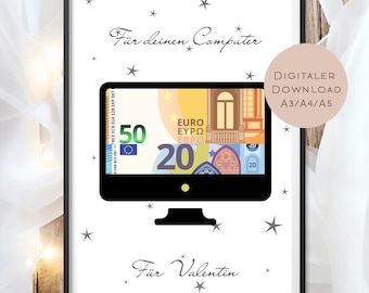 Birthday cash gift computer name l Gamer PC gamer give money l Gift voucher birthday gift voucher wish fulfiller PDF