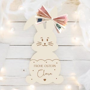 Ostern Geldgeschenk Osterhase Anhänger Osterei Osterdeko Osterkorb Geld schenken Geschenk Name Gutschein personalisiert Ostergeschenk