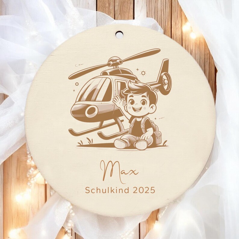 Schultüte Anhänger Schulkind Schultütenanhänger Name Holz Einschulung Geschenk Schultüte Zuckertüte Schulanfang Einschulung personalisiert