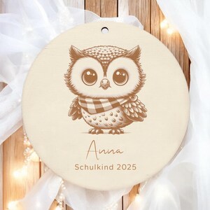 Schultüte Anhänger Schulkind Schultütenanhänger Name Holz Einschulung Geschenk Schultüte Zuckertüte Schulanfang Einschulung personalisiert