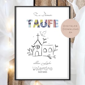 Digital cash gift baptism church dove baptism gift personalized name give money gift godparent voucher wish fulfillment download