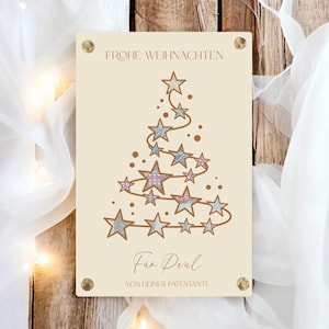 Geldgeschenk Weihnachten Geld schenken personalisierter Tannenbaum Weihnachtsbaum aus Holz mit Namen Anhänger Geschenk Weihnachtsgeschenk