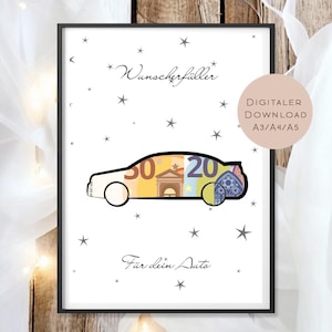 Regalo di compleanno in contanti per auto l Regalo di compleanno in contanti per 18 anni l Regalo di compleanno per patente di guida l Buono regalo per esaudire i desideri PDF