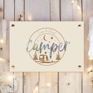 Hochzeit Geldgeschenk Camper Wohnwagen Camping Wohnmobil Geburtstag Geld schenken Geschenk Name Gutschein personalisiert Geburtstagsgeschenk