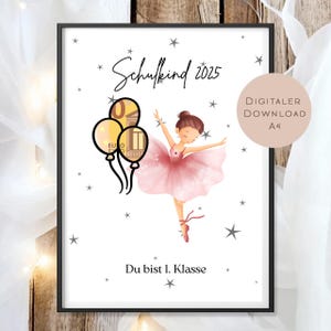 School enrollment gift A4 download l Cash gift for the first grade l Wish fulfiller voucher l Gift idea for school child starting school
