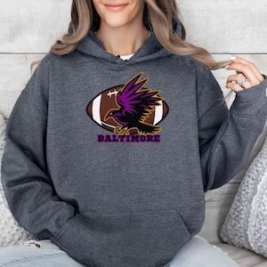 Baltimore Football Hoodie: Gildan 18500, Unisex Fit