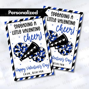 Tarjetas de San Valentín personalizadas para animadoras, cómo difundir un poco de alegría, tarjetas de San Valentín para clases, tarjetas de San Valentín para equipos, tarjetas de San Valentín para imprimir